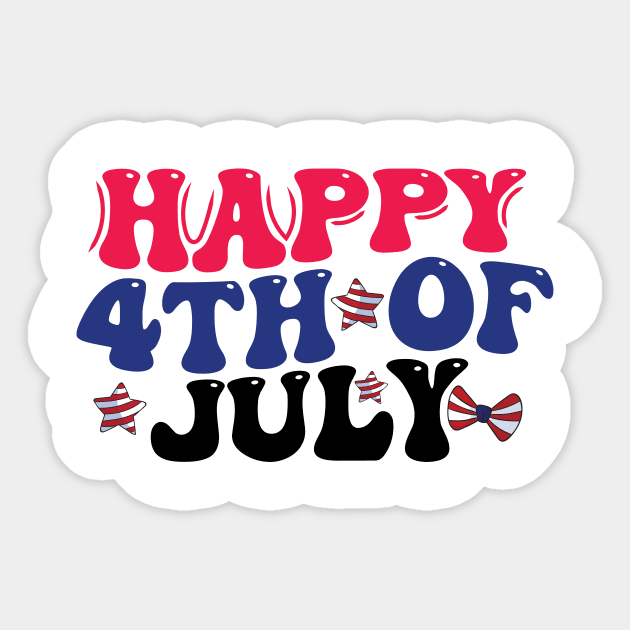 funny 4th of july design fireworks independance national day humor Sticker by tee-Shirter